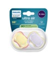 AVENT SUCCHIETTI ULTRA AIR 0-6M GIALLO E LILLA PASTELLO