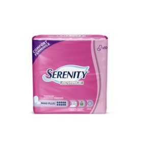 SERENITY ADVANCE MAXI PLUS 10PZ ASSORBENTE ANATOMICO