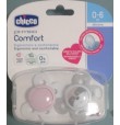 CHICCO SUCCHIETTO COMFORT GIRL SILICONE 0-6M 2PZ