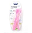 CHICCO CUCCHIAIO SILICONE 6M+ 2PZ ROSA